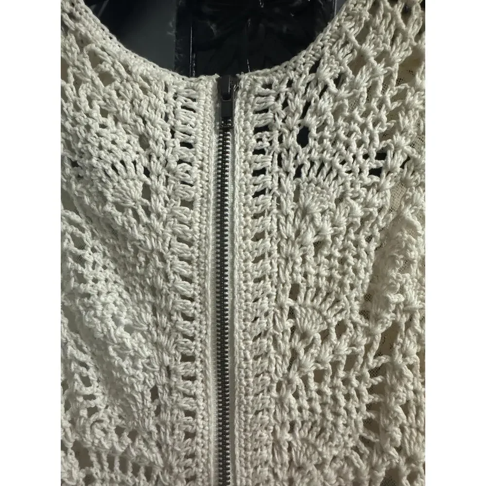 Flook Alora for Free People crochet mini dress with beaded detail - Picture 5 of 8